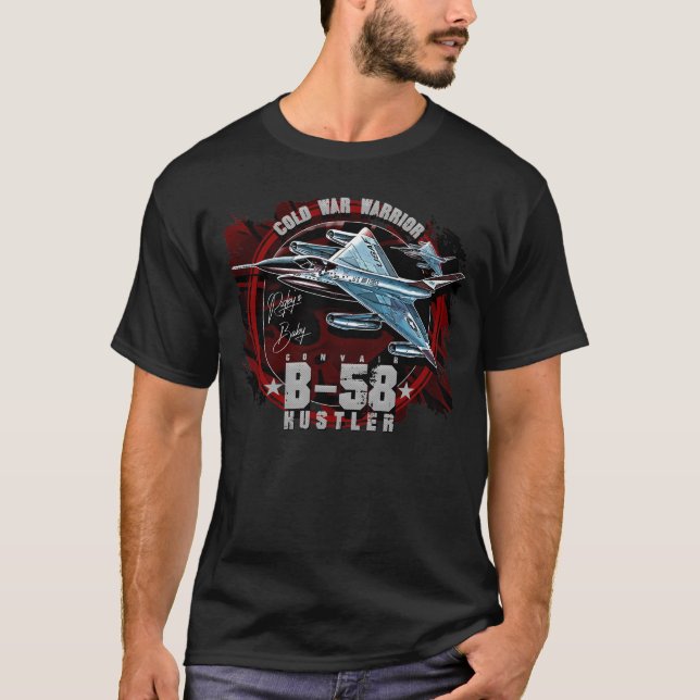 T-shirt Convair B58 Hustler Fighterjet Avion Vintage (Devant)