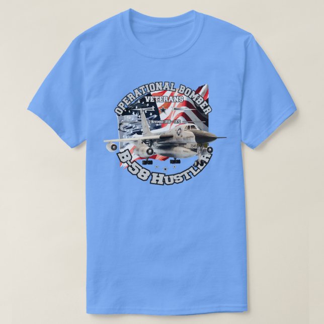 T-shirt Convair B58 Hustler premier bombardier opérationne (Design devant)