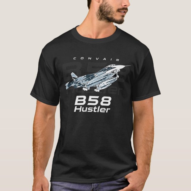 T-shirt Convair B-58 Hustler Bomber Us Air Force Aircraft (Devant)