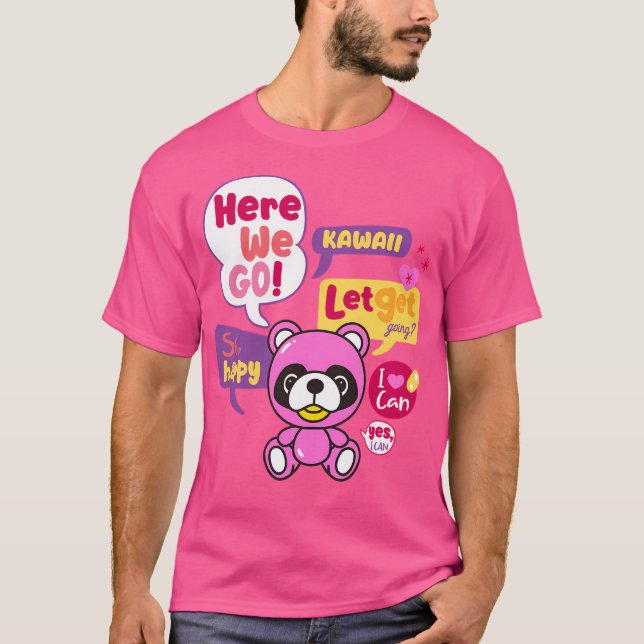 T-shirt Conversation avec ours (Devant)