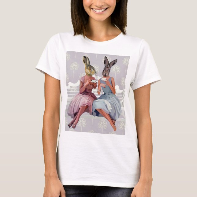 T-shirt Conversation de lapin (Devant)