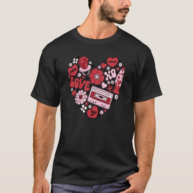 T-shirt Conversation Hearts Love Valentine's Day Couples (Devant)