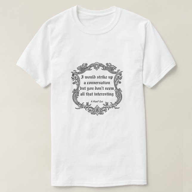 T-shirt Conversation - Une Chemise MisterP (Design devant)