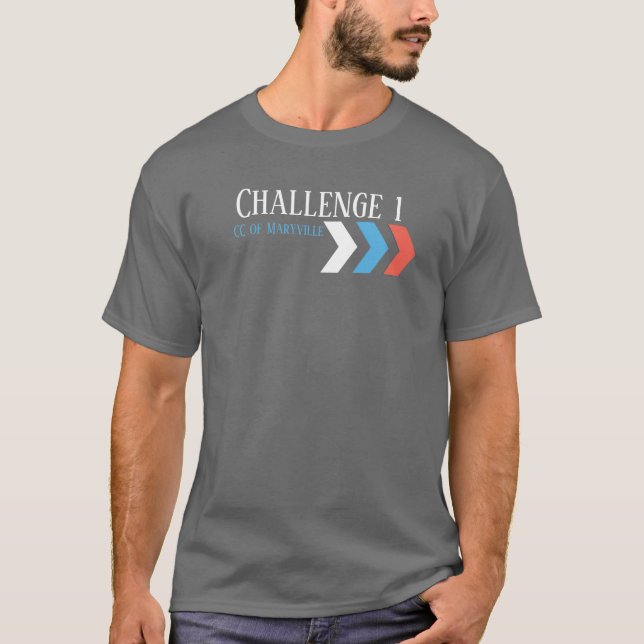 T-shirt Conversations classiques personnalisables Défi 1 (Devant)