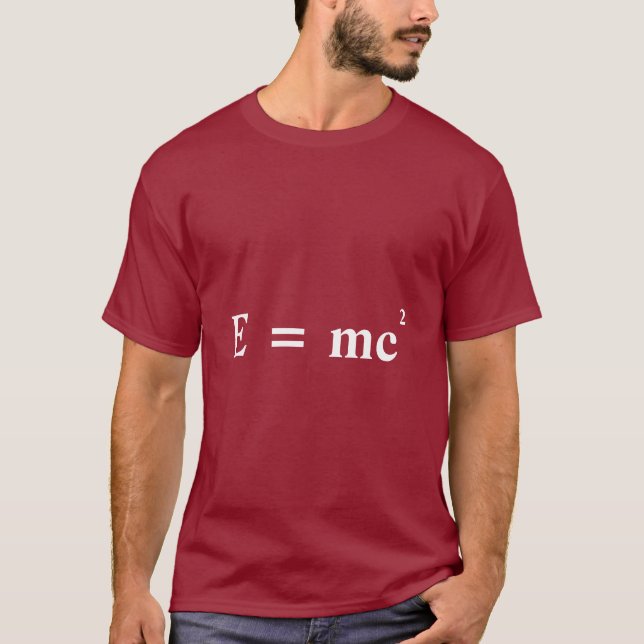 T-shirt Conversion d'E = d'énergie de masse de mc2 (Devant)