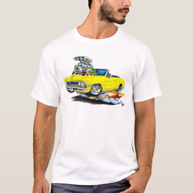 T-shirt Convertible 1966 jaune de Chevelle (Devant)