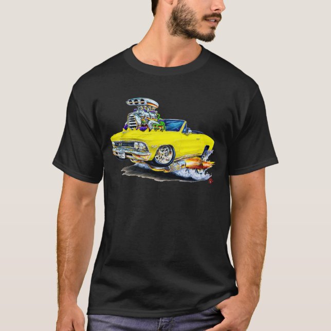 T-shirt Convertible 1966 jaune de Chevelle (Devant)