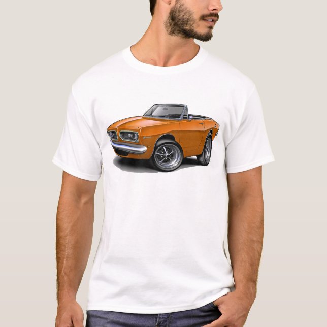 T-shirt Convertible 1967-69 orange de barracuda (Devant)
