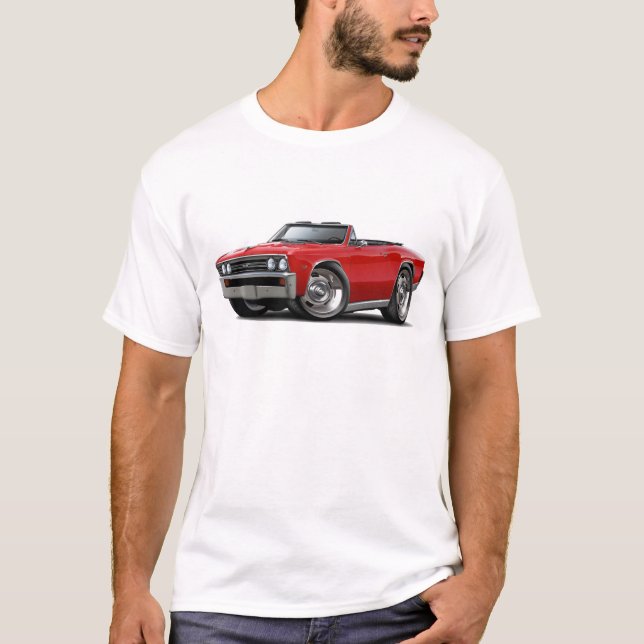T-shirt Convertible 1967 rouge de Chevelle (Devant)
