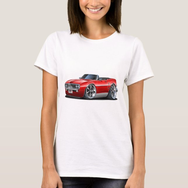T-shirt Convertible 1967 rouge de Firebird (Devant)