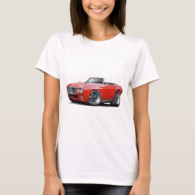 T-shirt Convertible 1969 rouge de Firebird (Devant)