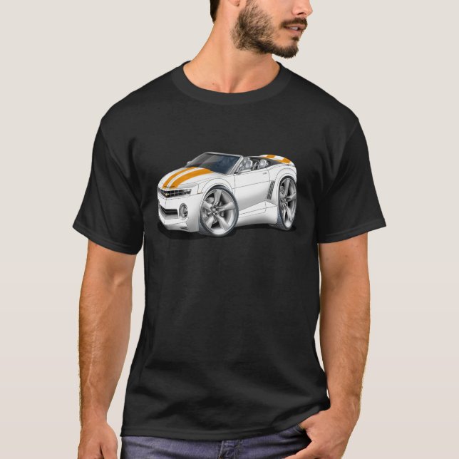T-shirt Convertible 2012 Blanc-Orange de Camaro (Devant)