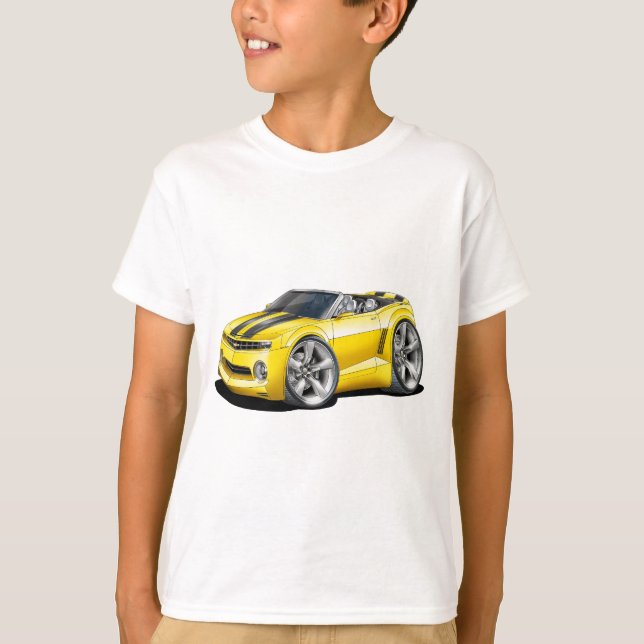 T-shirt Convertible 2012 Jaune-Noir de Camaro (Devant)