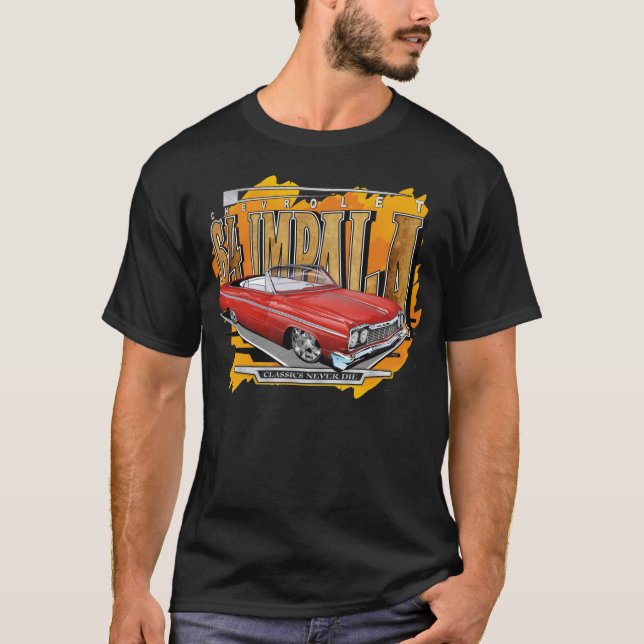 T-shirt Convertible de Chevrolet Impala de 1964 coutumes (Devant)