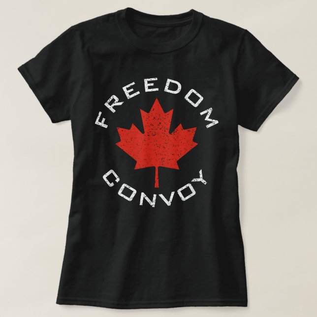 T-SHIRT CONVOCATION DE LIBERTÉ CAMION CANADIEN TEE - SHIRT (Design devant)