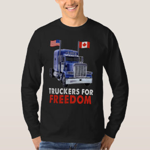 T-shirt Convoi américain pour la liberté du drapeau 2022 T
