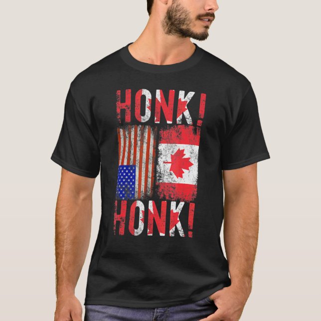 T-shirt Convoi canadien de la liberté de camion Canada Hon (Devant)