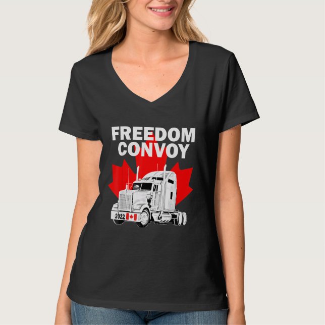 T-shirt Convoi canadien pour la liberté 2022 Suppo de cami (Devant)