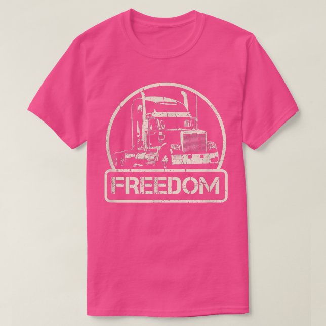 T-SHIRT CONVOI DE CAMIONS POUR LA LIBERTÉ DESIGN DE PROTES (Design devant)