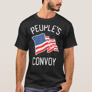 T-shirt Convoi du peuple 2022 Je m'identifie comme Trucker