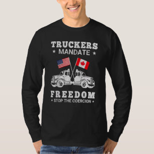 T-shirt Convoi Liberté 2022 Pour Camions Canadiens 1