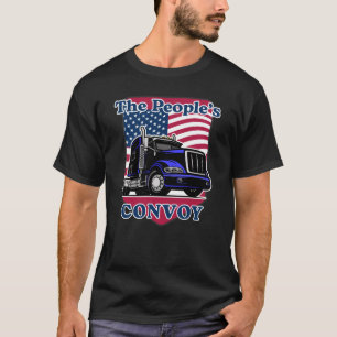 T-shirt Convoi populaire Convoi américain de camions 2022