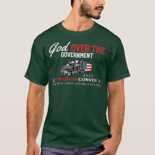 T-shirt Convoi pour la liberté 2022 Dieu sur le gouverneme