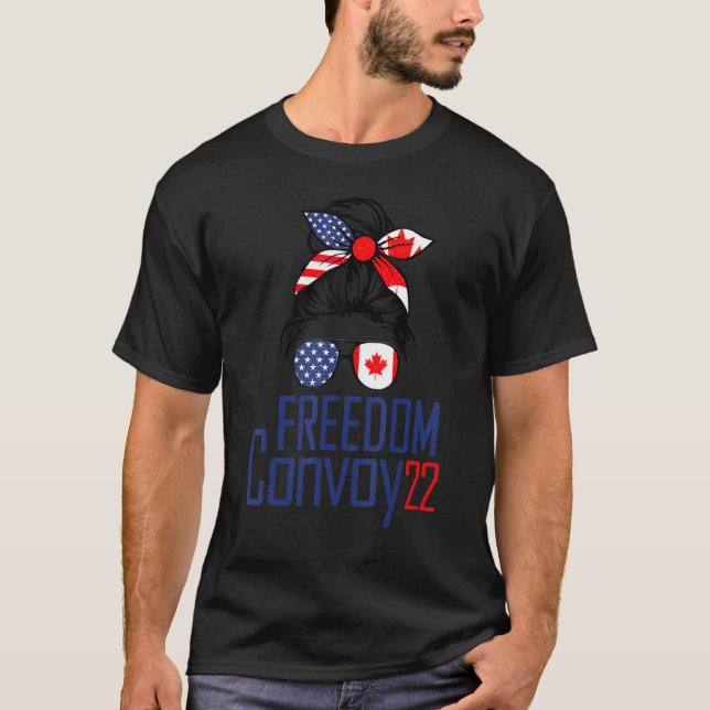T-shirt Convoi pour la liberté 2022 Supporter I Support Ca (Devant)