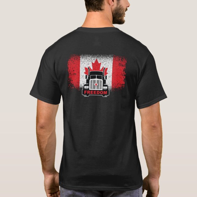 T-shirt Convoi pour la liberté des camionneurs du Canada 2 (Dos)