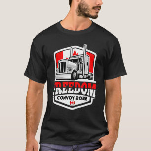 T-shirt Convoi pour la liberté du drapeau du Canada 2022