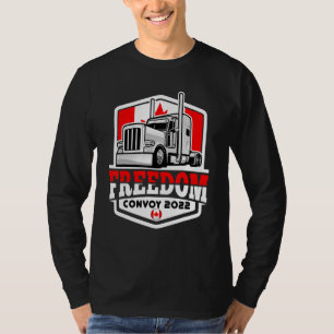 T-shirt Convoi pour la liberté du drapeau du Canada 2022