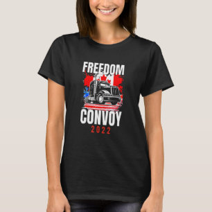 T-shirt Convoi pour la liberté du drapeau du Canada 2022 p