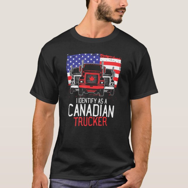 T-shirt Convoi Pour La Liberté J'Ai L'Identité De Camion C (Devant)