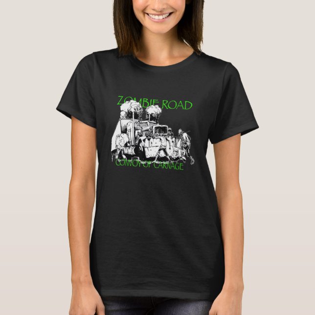 T-shirt Convoi routier Zombie de Carnage (Devant)