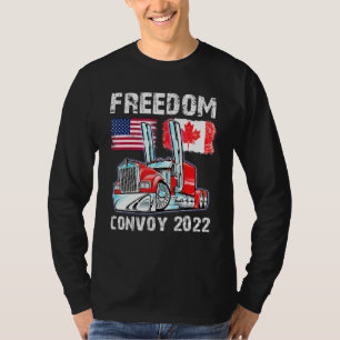 T-shirt Convoy 2022 Canada et Amérique Freedom Trucker