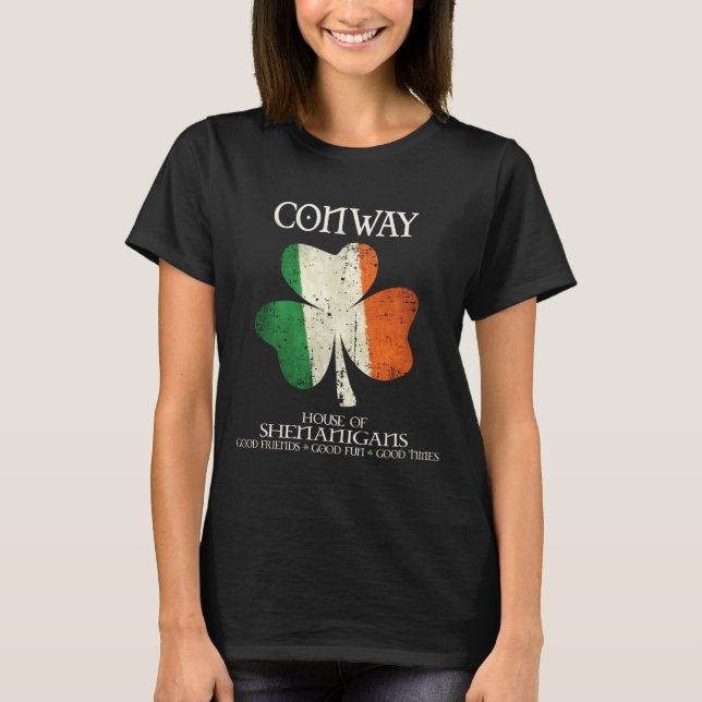 T-shirt Conway Last Name Family Ireland Irish House Of She (Devant)