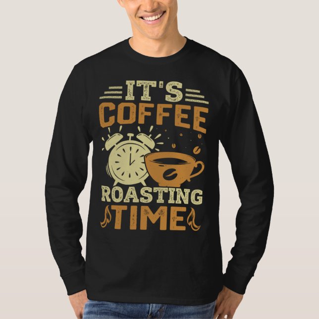 T-shirt Cooffee Roasting Coffee Love Caffeine coffee beans (Devant)