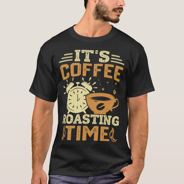 T-shirt Cooffee Roasting Coffee Love Caffeine coffee beans (Devant)