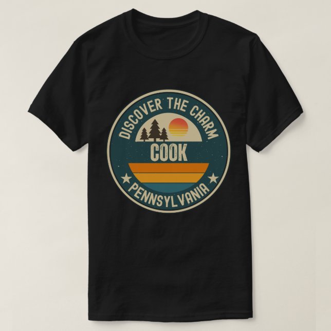 T-shirt Cook, Pennsylvanie (Design devant)
