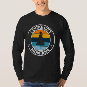 T-shirt Cooke City Montana MT USA City Pride Retro Sunset