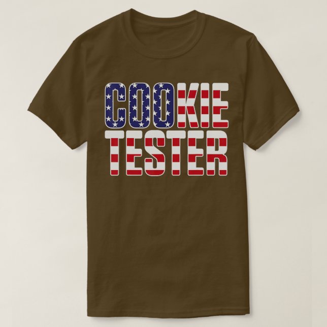 T-shirt Cooker ester Chocolate Chip Baker Drapeau Noël (Design devant)