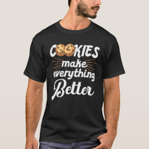 T-shirt Cookie Art Pour Enfants Hommes Femmes Chef Pâtisse