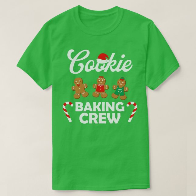 T-shirt Cookie Baking Crew Christmas Baking Gingerbread Co (Design devant)