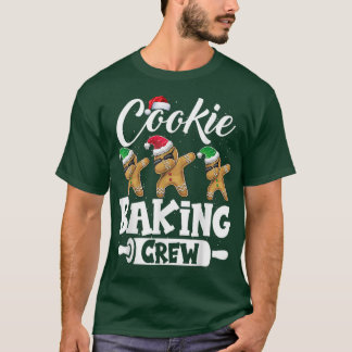 T-shirt Cookie Baking Crew Famille Noël Gingerbread Te
