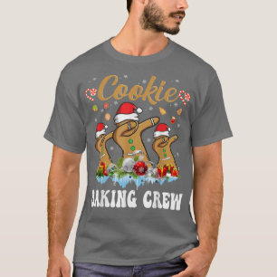 T-shirt Cookie Baking Crew Famille Noël Gingerbread Te