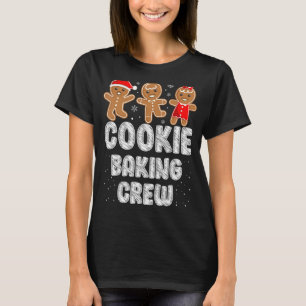 T-shirt Cookie Baking Crew Famille Noël Gingerbread Te