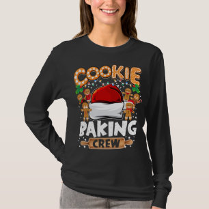 T-shirt Cookie Baking Crew Funny Christmas Lights Gingerbr
