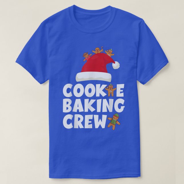 T-shirt Cookie Baking Crew Funny Christmas Pajamas Famille (Design devant)