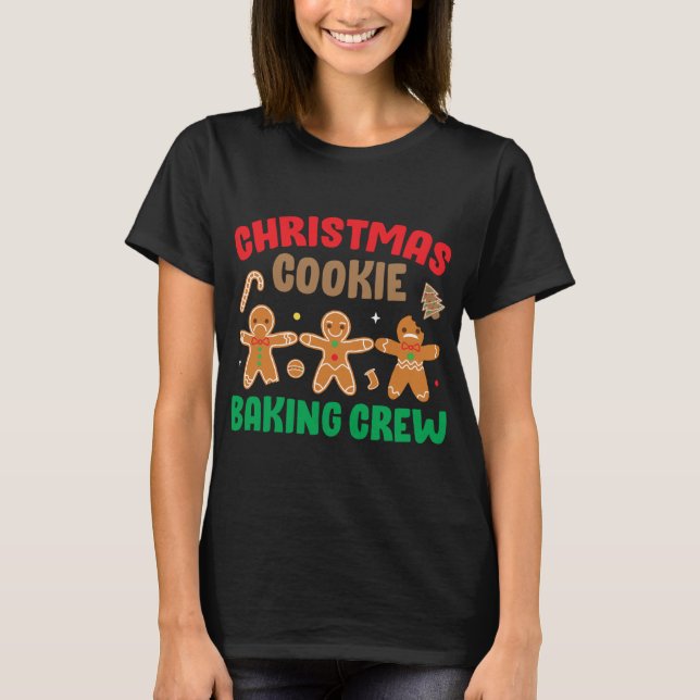T-shirt Cookie Baking Crew Funny Cute Correspondant Famill (Devant)