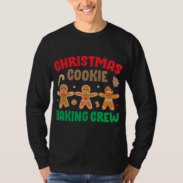 T-shirt Cookie Baking Crew Funny Cute Correspondant Famill (Devant)